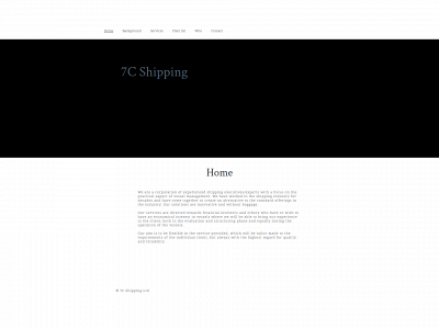 7cshipping.co.uk snapshot