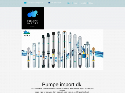 pumpeimport.dk snapshot