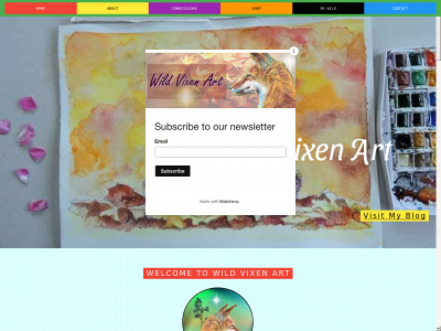 wildvixenart.co.uk snapshot