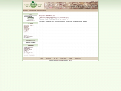 goodthymesoaps.com snapshot