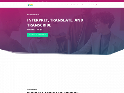worldlanguagebridge.com snapshot