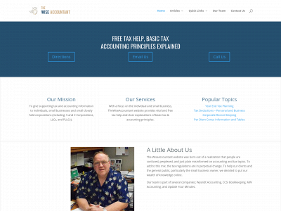thewiseaccountant.com snapshot
