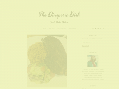 thediasporicdish.com snapshot