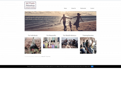 delpradophilanthropy.com snapshot