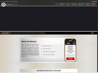 ministryofequitystlucia.com snapshot