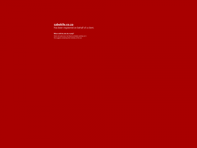sabekile.co.za snapshot