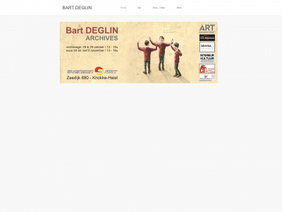 bartdeglin.be snapshot