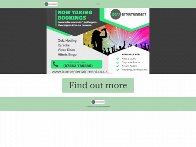 iconsentertainment.co.uk snapshot