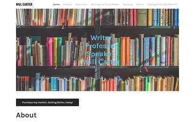 www.willcarterwriter.com snapshot