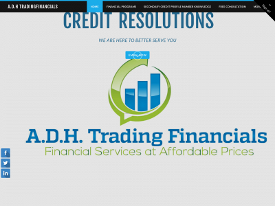 www.adhtradingfinancials.com snapshot