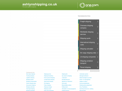 ashlynshipping.co.uk snapshot