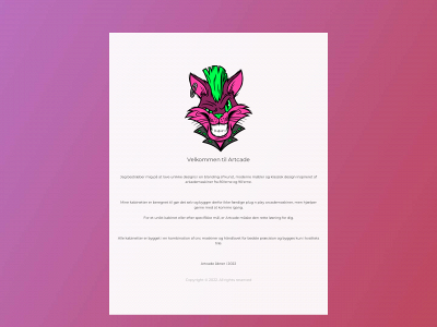 artcade.dk snapshot