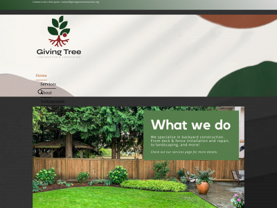 givingtreeconstruction.org snapshot