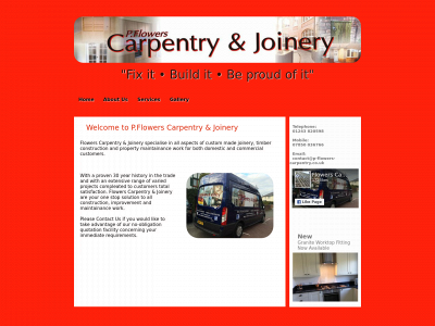 p-flowers-carpentry.co.uk snapshot