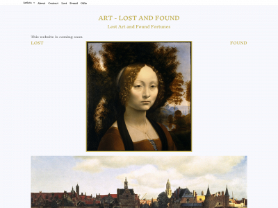 art-lostandfound.com snapshot