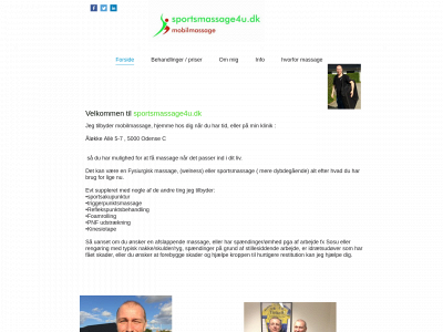 sportsmassage4u.dk snapshot