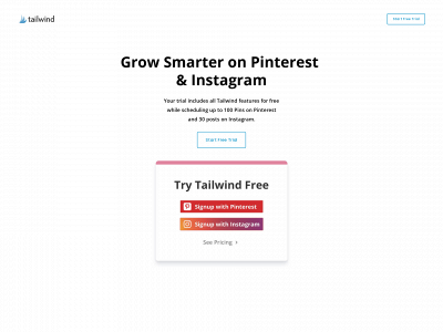 tailwindapp-trial.com snapshot