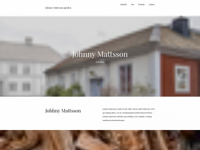 johnnymattsson.se snapshot
