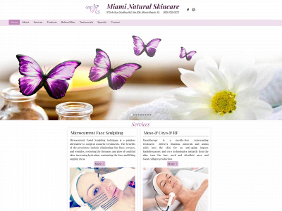 www.miaminaturalskincare.com snapshot