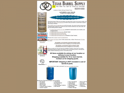 texasbarrelsupply.com snapshot