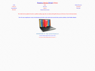 primitivebaptist.net snapshot