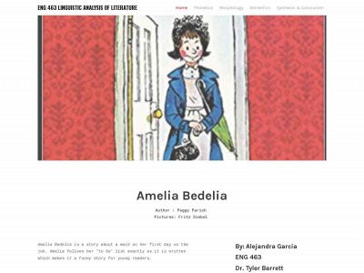 linguisticanalysisofameliabedelia.weebly.com snapshot