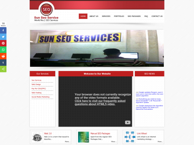 sunseoservices.com snapshot