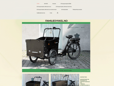 familiesykkel.no snapshot