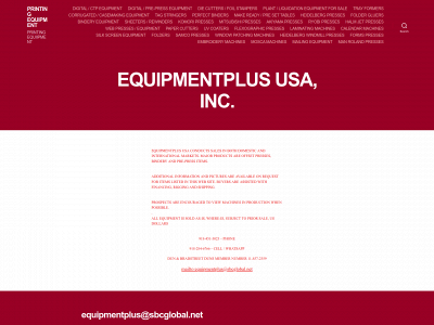 equipmentplususa.com snapshot