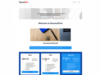 resume-plus.com snapshot