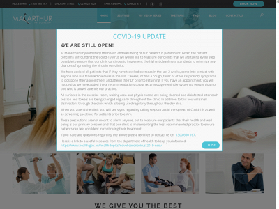 macarthurphysio.com.au snapshot