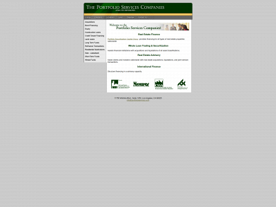 portfolioservices.com snapshot