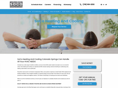 socoheatingandcooling.com snapshot