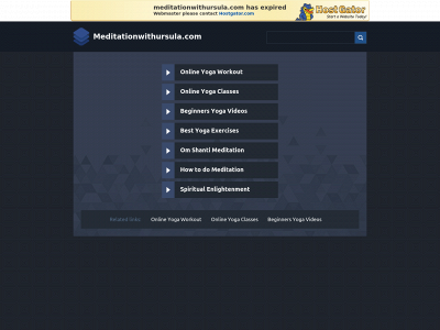 meditationwithursula.com snapshot