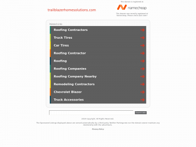 trailblazerhomesolutions.com snapshot