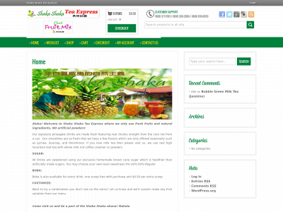 shakashakateaexpress.com snapshot