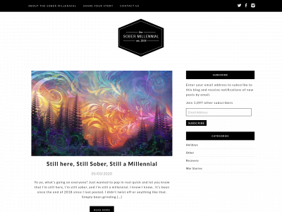 thesobermillennial.com snapshot
