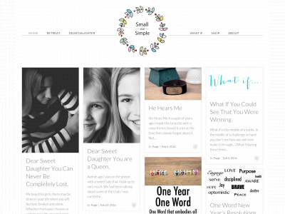 smallandsimple.me snapshot