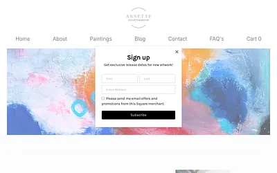 www.annettecourtemancheart.com snapshot