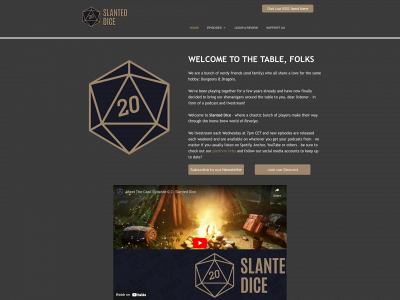 slanteddice.com snapshot