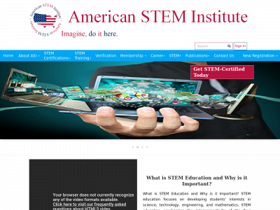 americansteminstitute.org snapshot