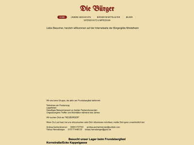 diebuerger-mindelheim.de snapshot