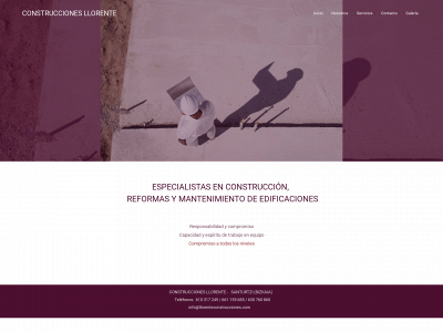llorenteconstrucciones.com snapshot