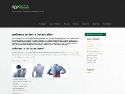 somaosteopathy.com snapshot
