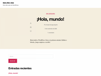 sidrabirealde.com snapshot