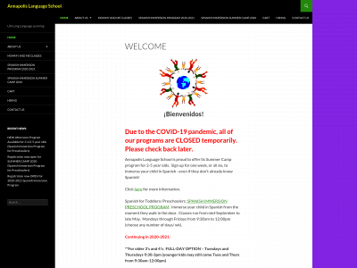 annapolislanguageschool.com snapshot