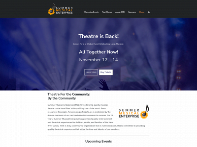 summermusicalenterprise.org snapshot