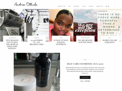 andreaothela.com snapshot