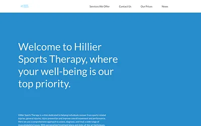 hilliersportstherapy.com snapshot