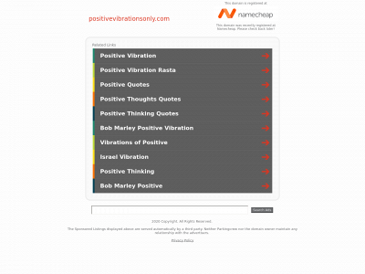 positivevibrationsonly.com snapshot